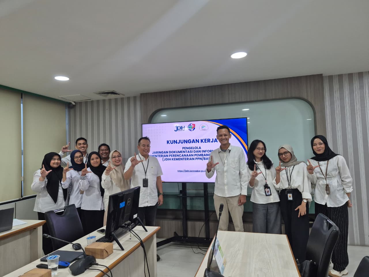 Dukung Peningkatan Kualitas Dokumem dan Informasi Hukum, JDIH Kemnaker Terima Kunjungan JDIH Kementerian PPN/Bappenas